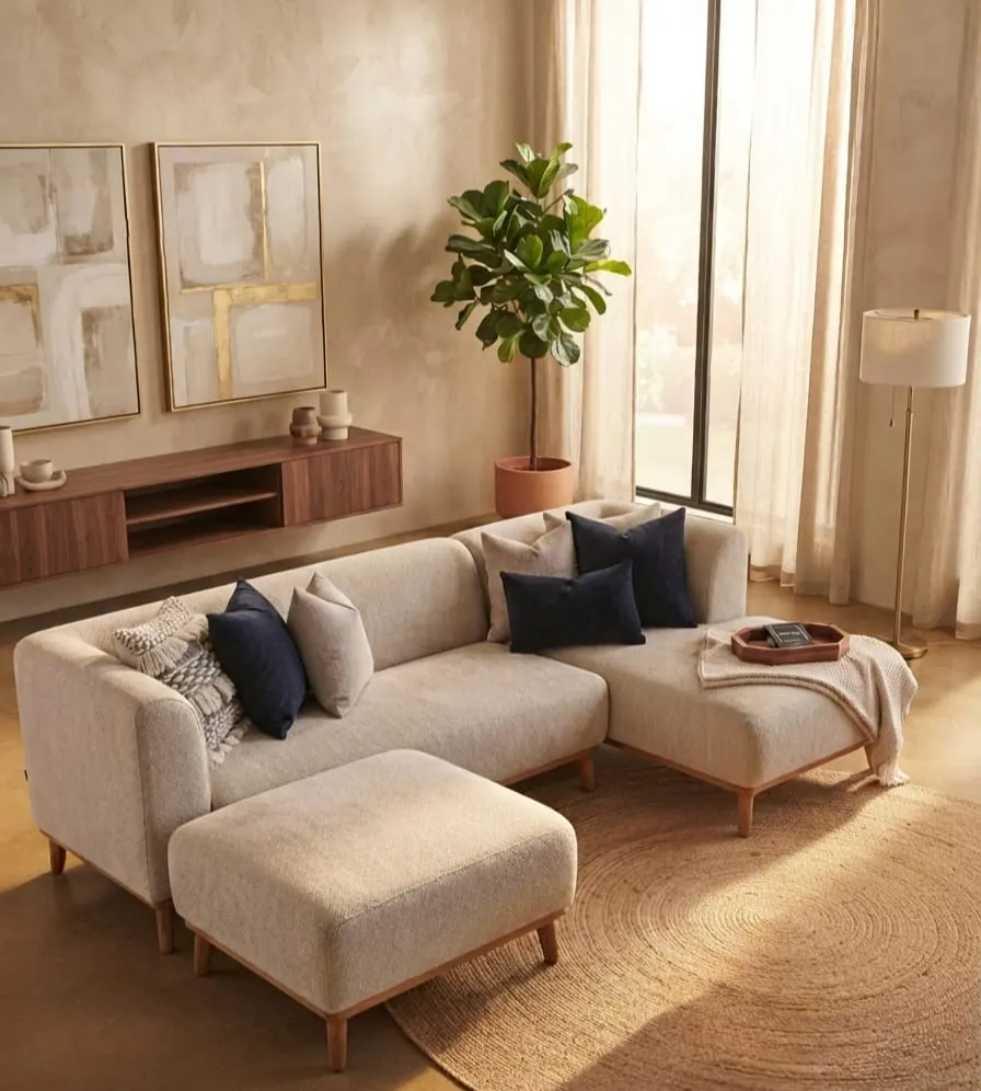 Capri Sofa + Ottoman – photo 1